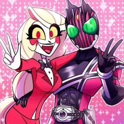 omega Charlie Morningstar simp, pfp by @angele_darliing , yes I post hazbin hotel and Kamen rider reaction images, cry about it. 23