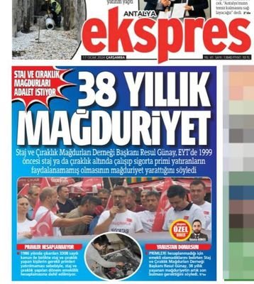 staj ve ciraklik magduru lütfen herkes dernegimize uye olsun