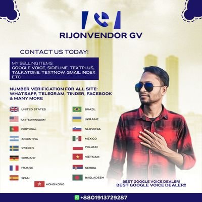 New Gv, Old Gv (2014-2020) Textplus, Talkatone, Sideline, Index available.
Low rate
WhatsApp N.::: +8801913729287
T.G.:: @rijonvendorGV
we Chat I'D:: rijongv
