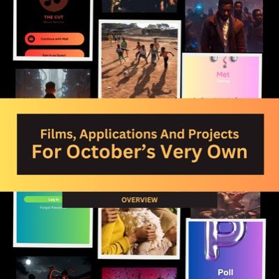 Not OVO Affiliated(Yet). Promotion of over 200 films, applications and projects, made in view of a partnership with October’s Very Own.