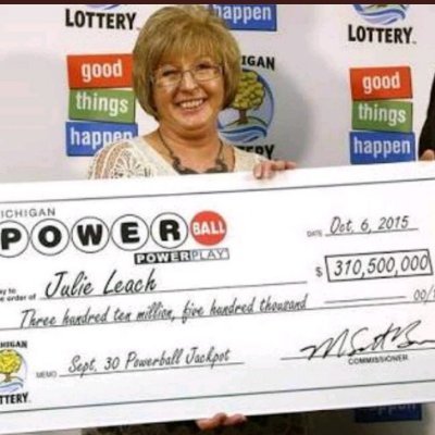 I'm Julie Leach The Michigan Powerball lottery winner of 310,500,000 I'm Giving Out $25,000 To My First 1k Followers Who Needs Help