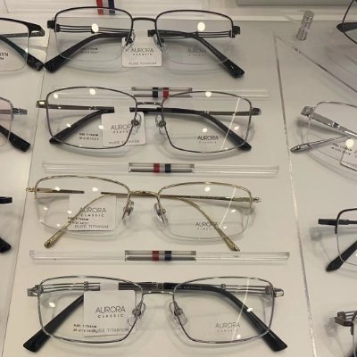 2 Pairs of High Quality Titanium Glasses Frames + 2 pairs of 1.74 Thinnest High Quality Light Lenses, Modern, Clear for AU$630 Only! True and Safe!