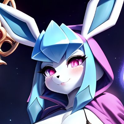 I'm Krystal an anthro female Glaceon on an adventure and delving into dungeons
and daughter of @NyovaNebula
brother @TheDragonXIII
pfp by me (using AI)