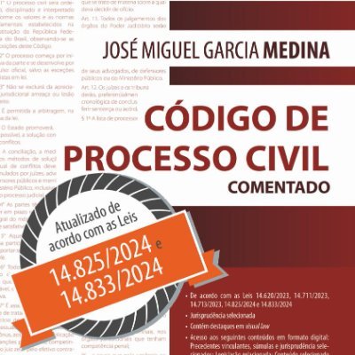 Livro de José Miguel Garcia Medina. Página alimentada pelo Grupo de Pesquisa do Prof. Medina (@profmedina)