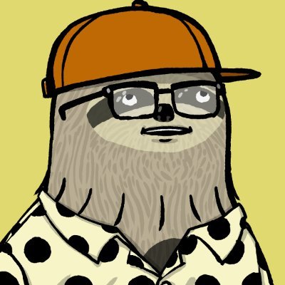 Slothy McChill: Proud member of the exclusive Celestine Sloth Society, spreading slothful tranquility and digital chillness one swing at a time.