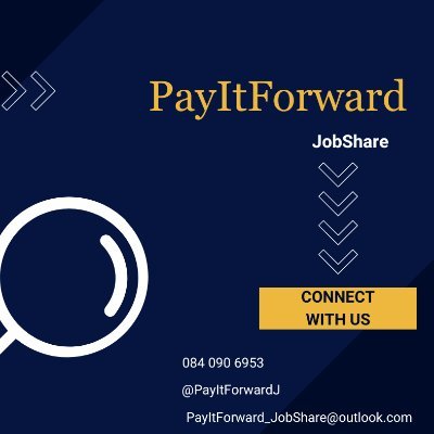 PayItForwardJ's profile picture. "Connecting job seekers. Not a recruitment agency. Disclaimer: Not affiliated with posted companies. Research before applying. https://t.co/5aRiokb8Q6
