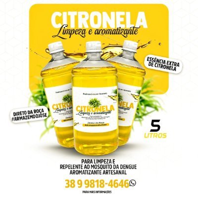 Poupa de Maracujá Orgânico Citronela Limpeza 5ls ,Citronela Spray Aromatizante.

Direto da Roça
#ArmazémdoJOSEDelivery
Entrega grátis MOC-MG
(38)99818-4646