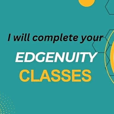 An expert in handling edgenuity, classes,homework,assignments for difference grade level. Quality grade assured .