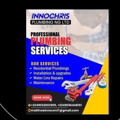 Plumbing Engineering. I do All kinds of Plumbing works, Maintenance, Water lines Repairs, Residential Plumbing, Installation and Upgrading Fittings.