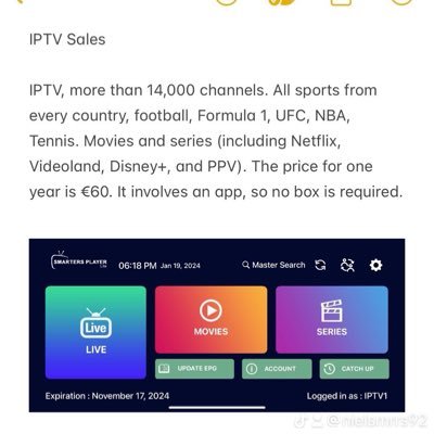 IPTV seller