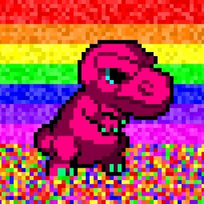 I am a new artist, and I create my works using the c/c++ language with a lot of love and effort.  #NFTcreator #BabyTRexPixelArt  #NFTartist