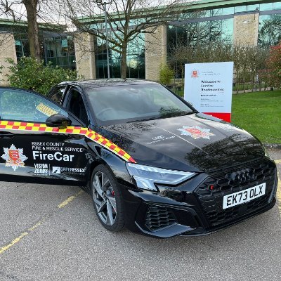 Our @ECFRS Road & Water Safety Team. Engaging with young drivers to promote safer driving using our @Group1Auto Audi. We also raise awareness for water safety.