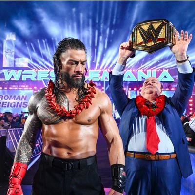 Undisputed @Wwe Universal Champion @WWERomanReigns 8× Wrestlemania Main Event. #RomanReigns 
                          
NEVER END OF THE ERA ☝️