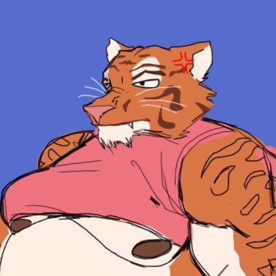 🔞18+ MINORS WILL BE BLOCKED || He/Him || Fat Furry Artist || 19 || ⭐️~~Tiger Autism~~⭐️