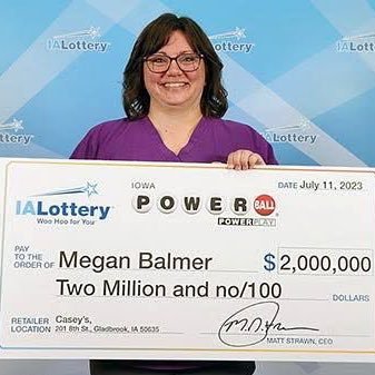 36year old lowa woman who became the only Powerball winner to take home a $2 million prize in Tama County is paying off credits cards debts or whatsoever