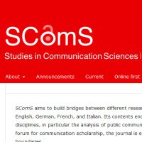SComS: Studies in Communication Sciences(@SComS_Journal) 's Twitter Profile Photo
