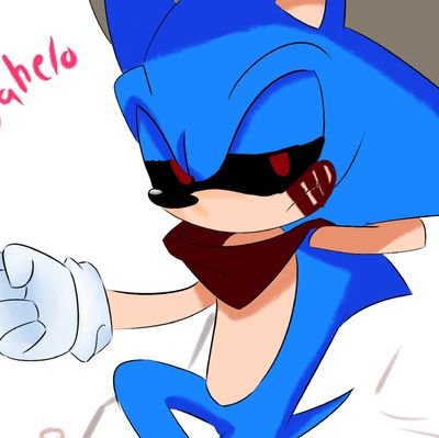 heya my name is  sonic.exe. 💕🖤/irl son:@sonicfasthedgie
villain (body looks like sonic) im also villain who loves killing~my wifey~:@pinkblur94