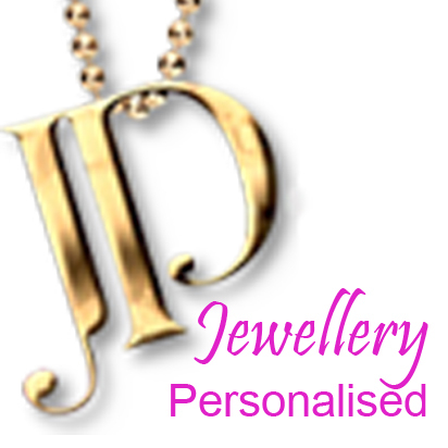 Personalised jewellery, including name necklaces ala Carrie Bradshaw, personalised bracelets and rings and more, available in gold and silver.