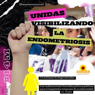 Asociación colombiana de endometriosis e infertilidad. Luchamos por garantías en nuestra salud y dignidad menstrual.