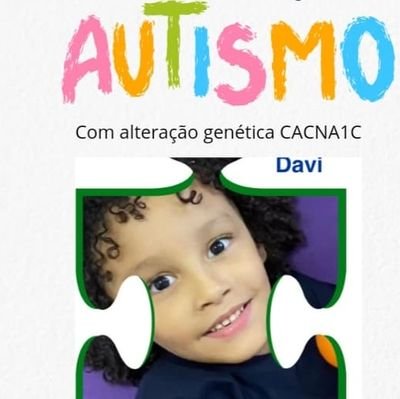 mãe do
Davi, autista com alteração genética rara #CACNA1C