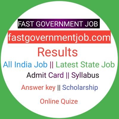 Fast Government Job Provided Latest State Job Results Admit Card Syllabus