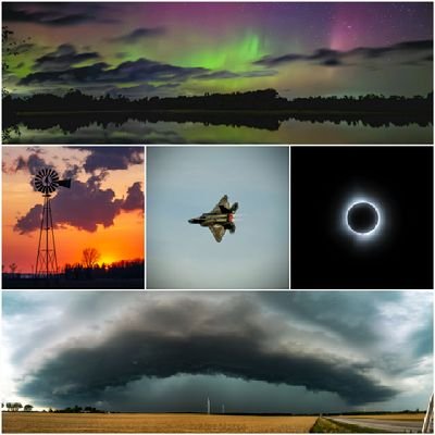 SW Ontario Storm Chaser,  Chef, Amateur Photographer. 

Gamer, Car Racing and Aviation Enthusiast. 

Aurora, clouds, astro... I'm looking up a lot.