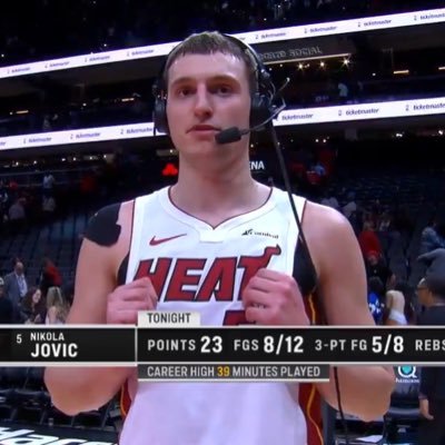 Fan account for the Miami Heats Nikola Jovic Follow us on Instagram @Jovicnation
