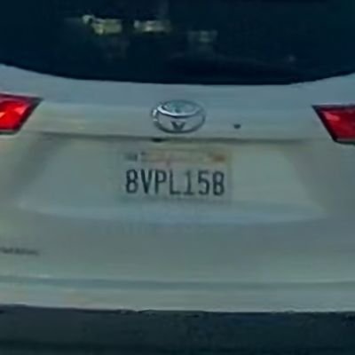 My license plate # is 8VPL158
My VIN: 5TDKZRFH8JS536631

I drive a white Toyota Highlander