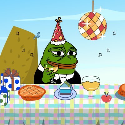 PEPE BIRTHDAY - Party of the $PEPE which will gather all legendary mascots of $SOLANA like $SLERF  $PENG $BODEN and many more!
Join the true degen crypto party!