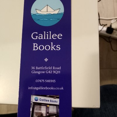 Christian, husband, cricket fan, arctophile.

Owner/Manager of Galilee Books - an independent Christian bookshop in Glasgow.