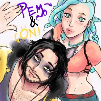 🔞 Two pervy friends  💦 
Pem (she/her): 27(00), gorgon, artist 🐍 
Oni (he/him): 26, raccoon demon, streamer 🦝
Comms: CLOSED 
🎨 #pemonillust 🔞 #pemonsfw