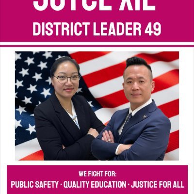 Please vote for our team, dedicated to bringing positive change to Assembly District 49. 🇺🇸Tony Ko & Joyce Xie