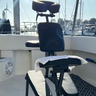 Relax and unwind with a 30 min chair massage service on your boat. Send a Text & Book your appointment today. Visit website for more details.