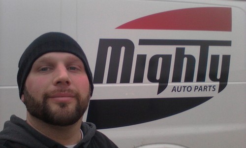 mighty auto parts, service rep,and aspiring salesman