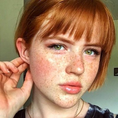 Freckled redhead