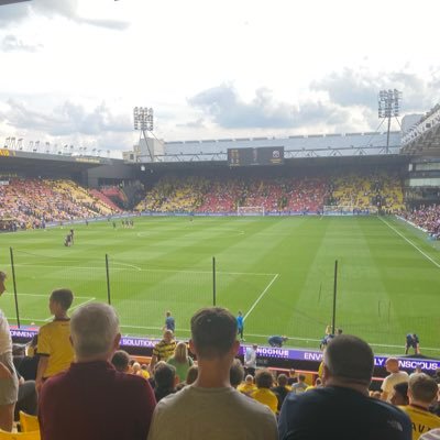 @WatfordFC season ticket holder in the fam stand (unfortunately) can’t wait to get back to jersey credit to @LeBoshPosh for the header #PozzoOut