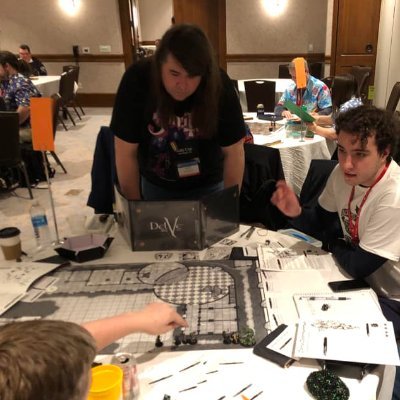 A Game designer who has worked on D&D, Star Wars Saga Edition, Pathfinder, and Starfinder, and his own game, Delve. Currently the Lead Game Designer at GRIPNR.