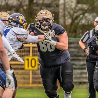 Class of 2024, 5’’11, 275 pounds, Center/OL, Paderborn Dolphins, 4 x All State Champion as a Starter, Part of Germany Nationalteam 2023, 40 yard dash: 6.06