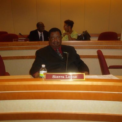 Sierra Leone's former Minister Extraordinary and Plenipotentiary to  the UN .  Now International Elections observer, WIMAGE USA. Publisher, COCORIOKO Newspaper.