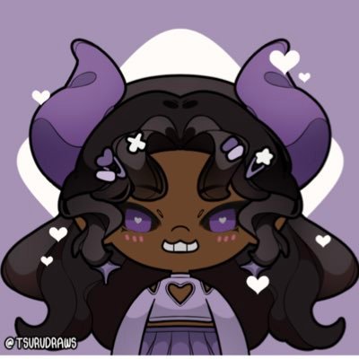Aspiring Vtuber 🖥️ & VA | 23 | Soulful Succubus 💜 | DNI chilrins 🔞ONLYY | she/they | ♎️| plz feed me cakeee “Come take a rest in the shade.” pfp:@tsurudraws