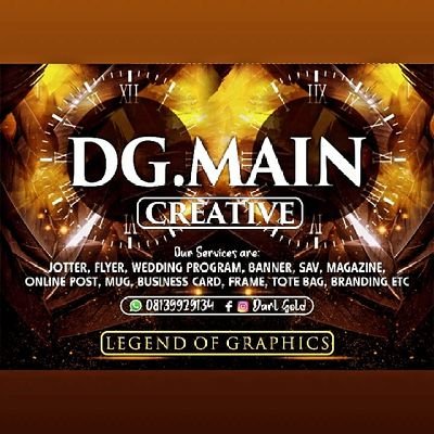 I'm a Graphic designer known as DG.Main