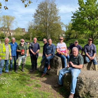 A lovely group of local residents looking after our little nature reserve.