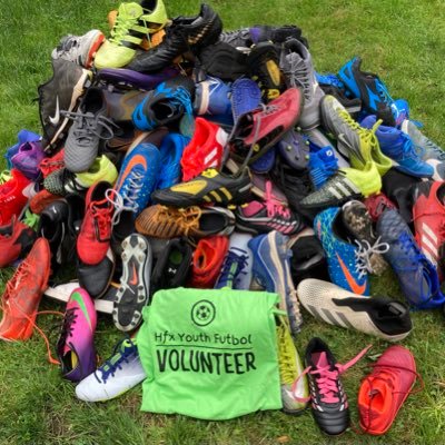 We collect used cleats and sneakers to give to local kids who would otherwise have none.