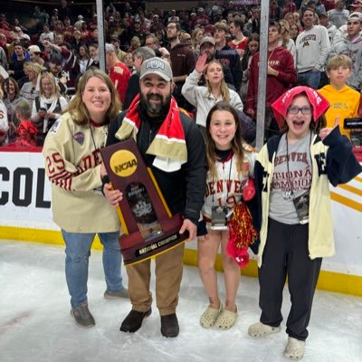 Head Equipment Manager for the University of Denver. From Warren, Michigan. Lake State alum. 2017, 2022, and 2024 NCAA Men's Ice Hockey National Champion.