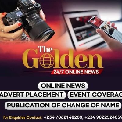 Thegolden247onlinenews
It is a social media news agency, that enlighten it audience and readers,majorly On Nigeria Poltical and Economic matters.07062148200