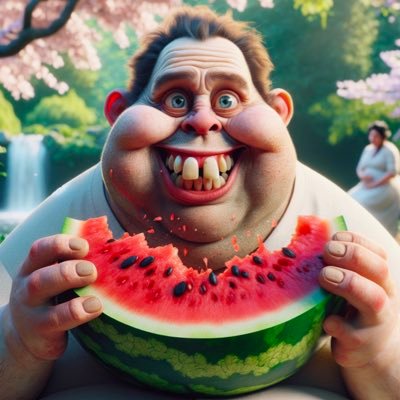 Jimothy and some watermelon