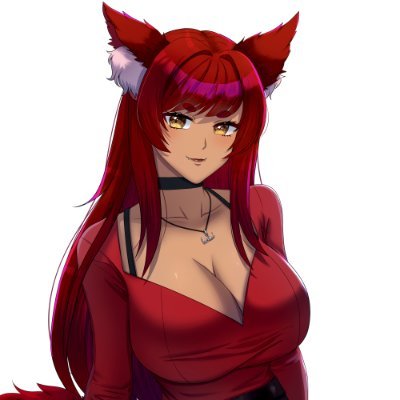 Once a divine wolf goddess, Kairi, with her red hair, now navigates the modern world as an office worker, safeguarding nature's balance in subtle ways.