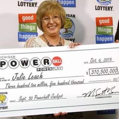 I'm julie leach a former factory employee ,won $310.5 million powerball jackpot in 2015 fin Michigan my grant foundation is focused at helping people