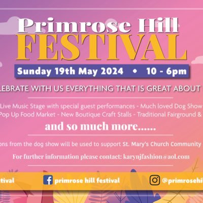 The Famous Primrose Hill Festival & Dog Show. Taking Place Sunday 19th May 2024  #PrimroseHill #Festival #DogShow