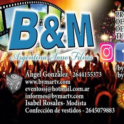 Productora de Eventos, fotografia,filmaciones,modista, en san juan argentina cel 2644155373